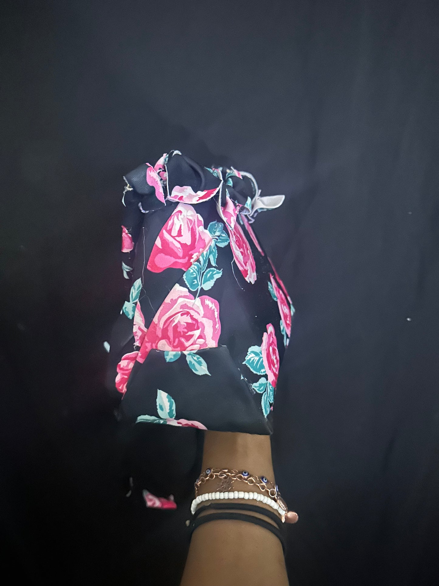 Elegant floral cross body purse