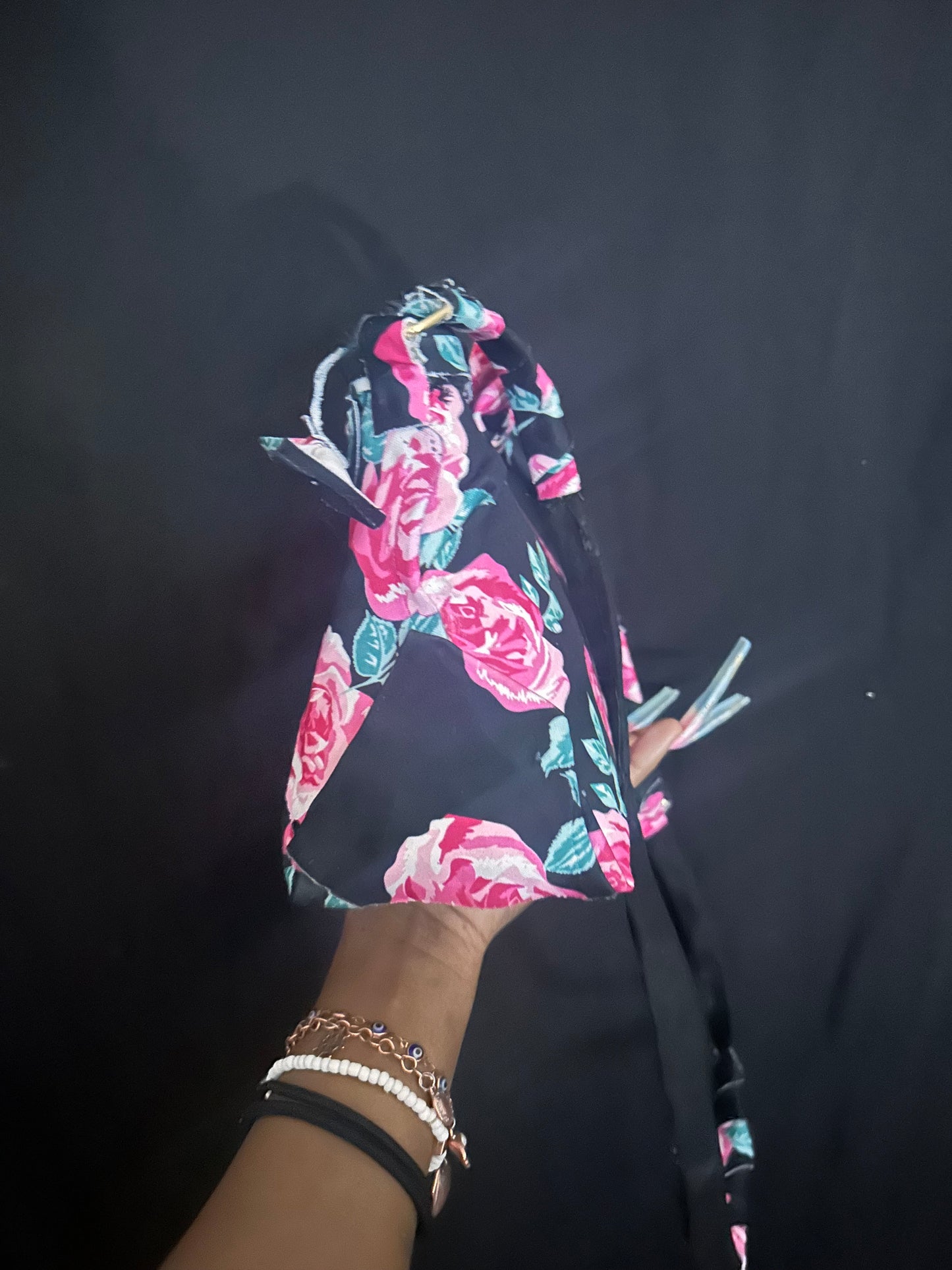 Elegant floral cross body purse