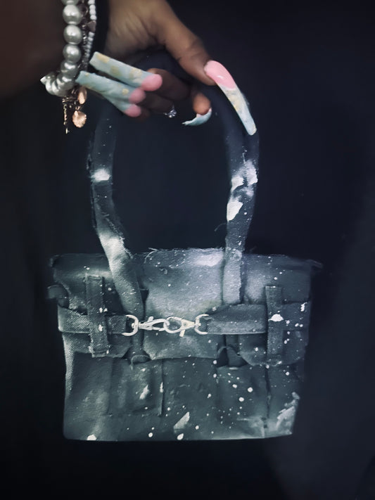 Gray mini tote