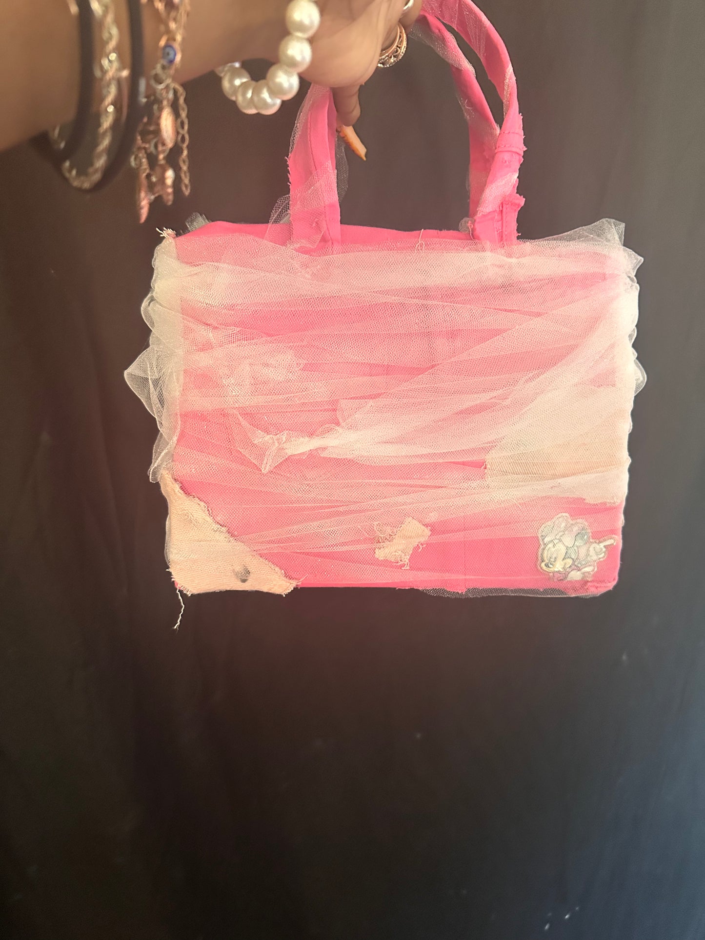 Pink and white with bows