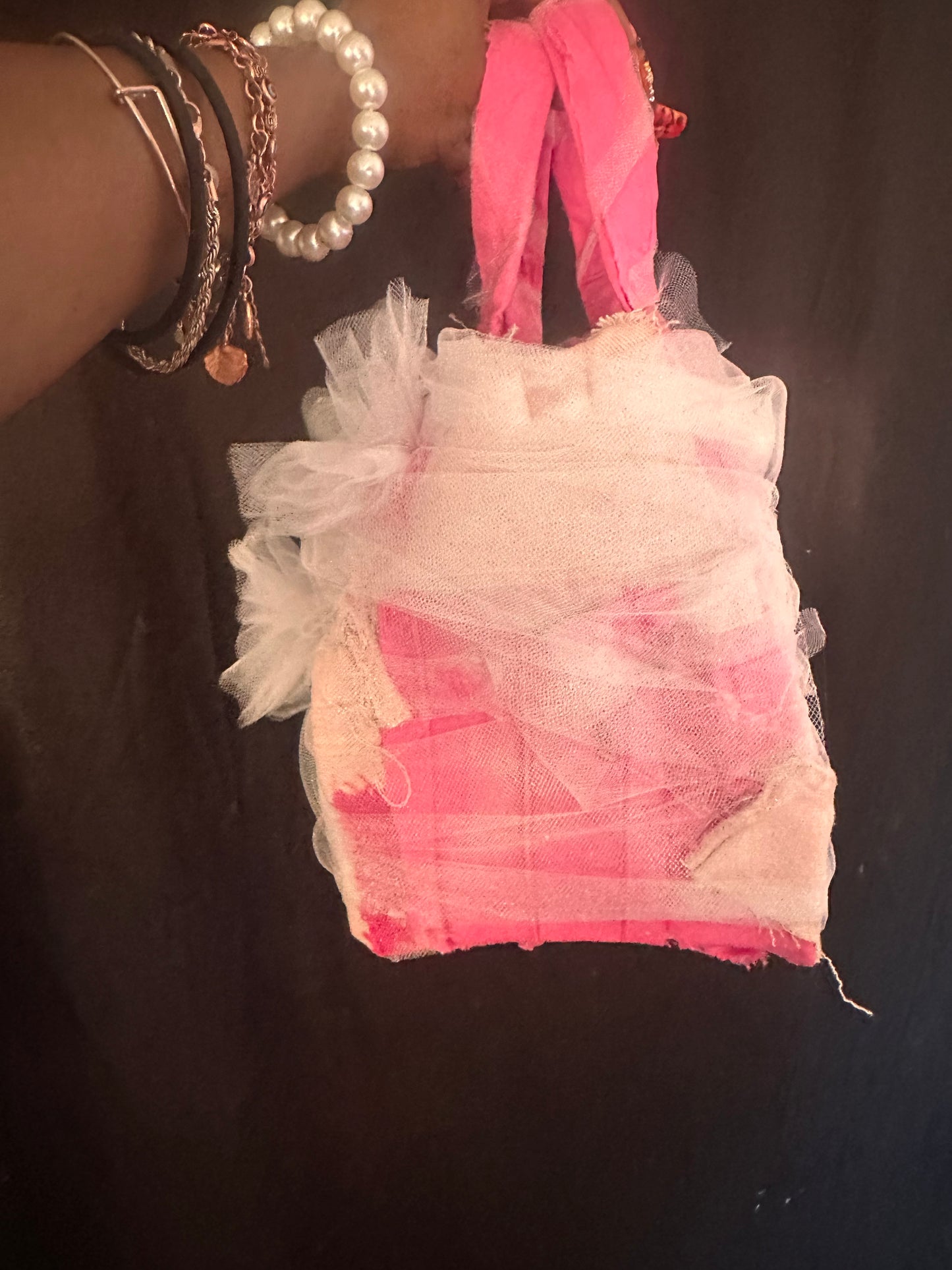 Pink and white with bows