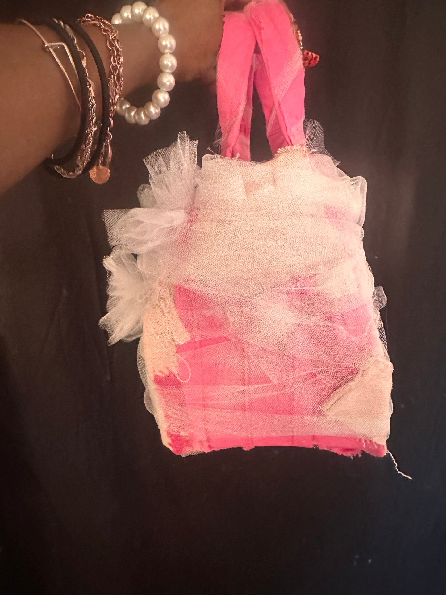 Pink and white with bows